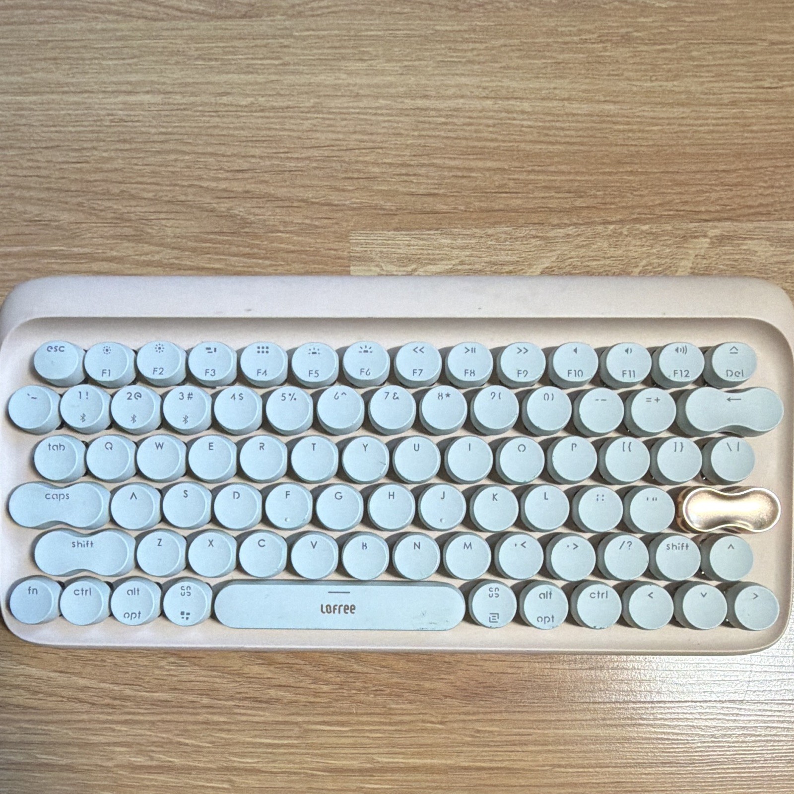 LOFREE DOT Mechanical Bluetooth Keyboard Built-In Battery White QWERTY EH112S
