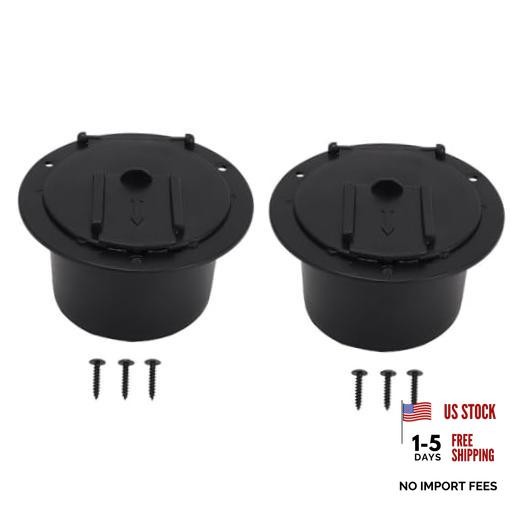 2Pcs RV Round Electric Cable Hatches for 50 Amp Cords Durable Power Cord
