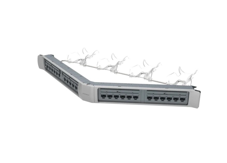 Commscope 360-IPR-1100A-E-GS3-1U-24 Angled Category 6 U/UTP 24 Port Patch Panel