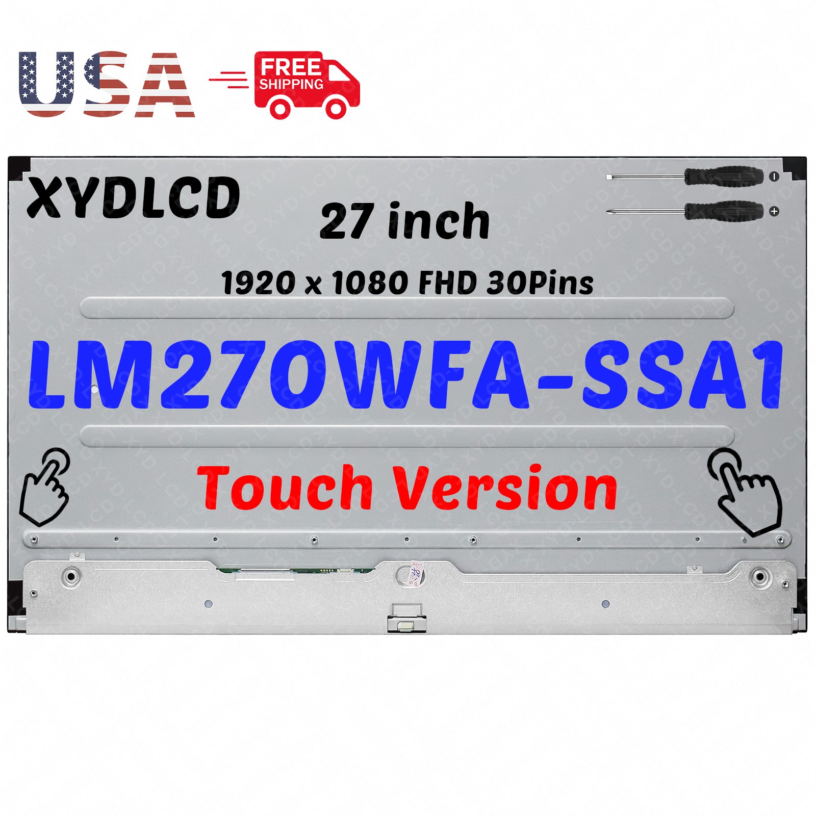 27in for HP 27-DP1280 All-in-One Borderless LCD Screen Display Panel Replacement