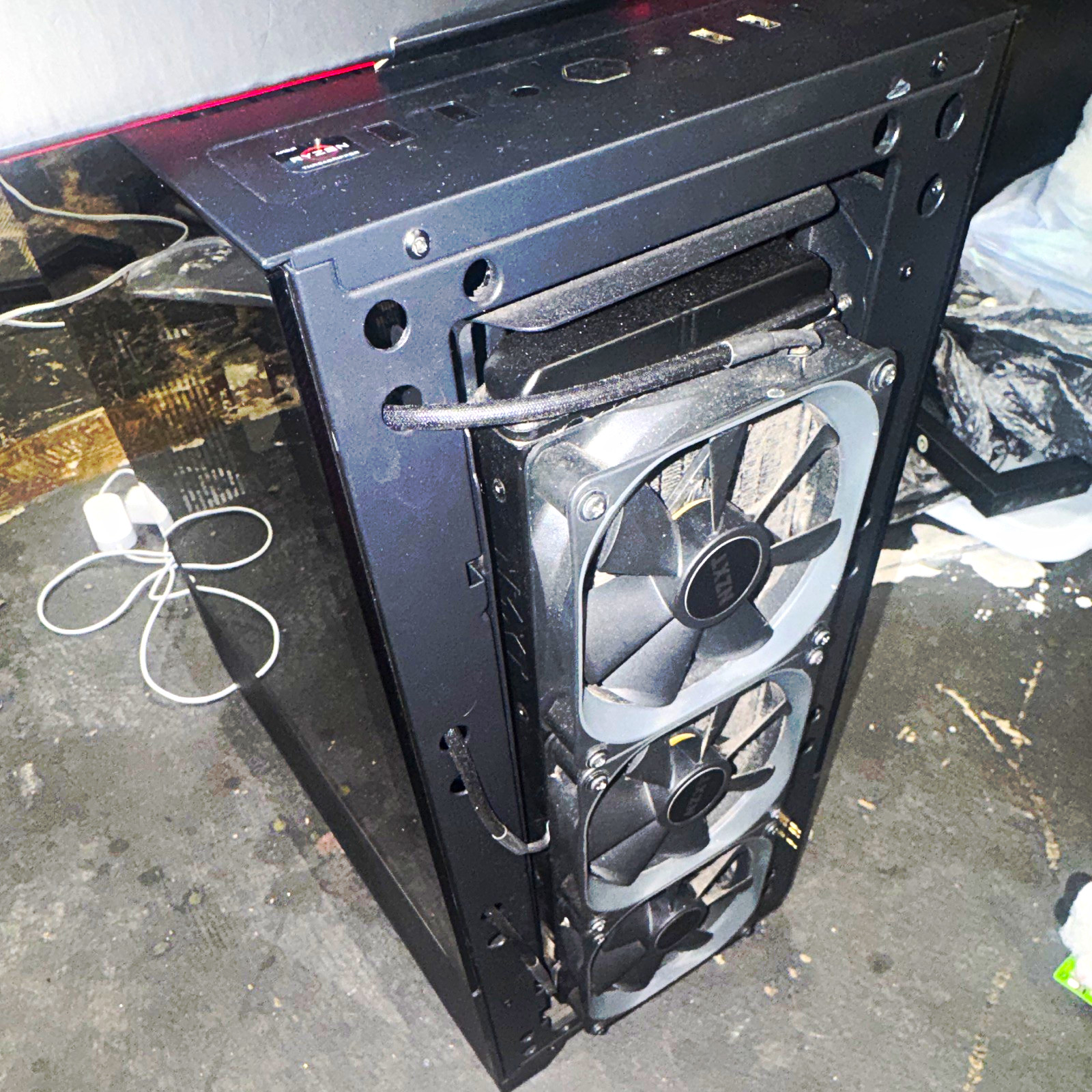 ROG ATX Mid Tower PC Case Black Steel, Tempered Glass, Front USB/Audio