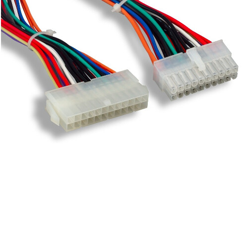 10x 6in Computer Internal Motherboard Power Cord 24 Pin Male to 20 Pin Female