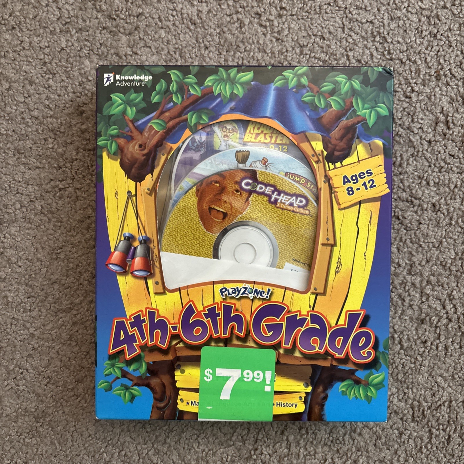 PlayZone 4th-6th Grade Math Blaster, Reading Blaster, Code Head, JS Artist New