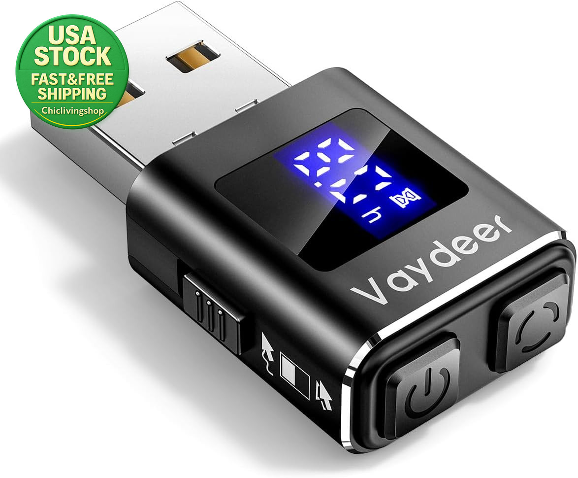 Metal Mouse Jiggler T5S Mover with Timer LED Display Undetectable Black