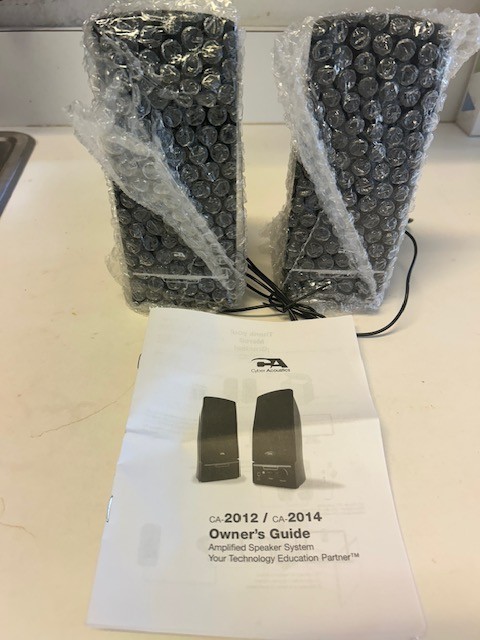 CYBER ACOUSTICS CA-2014 AMPLIFIED SPEAKER SYSTEM COMPUTER