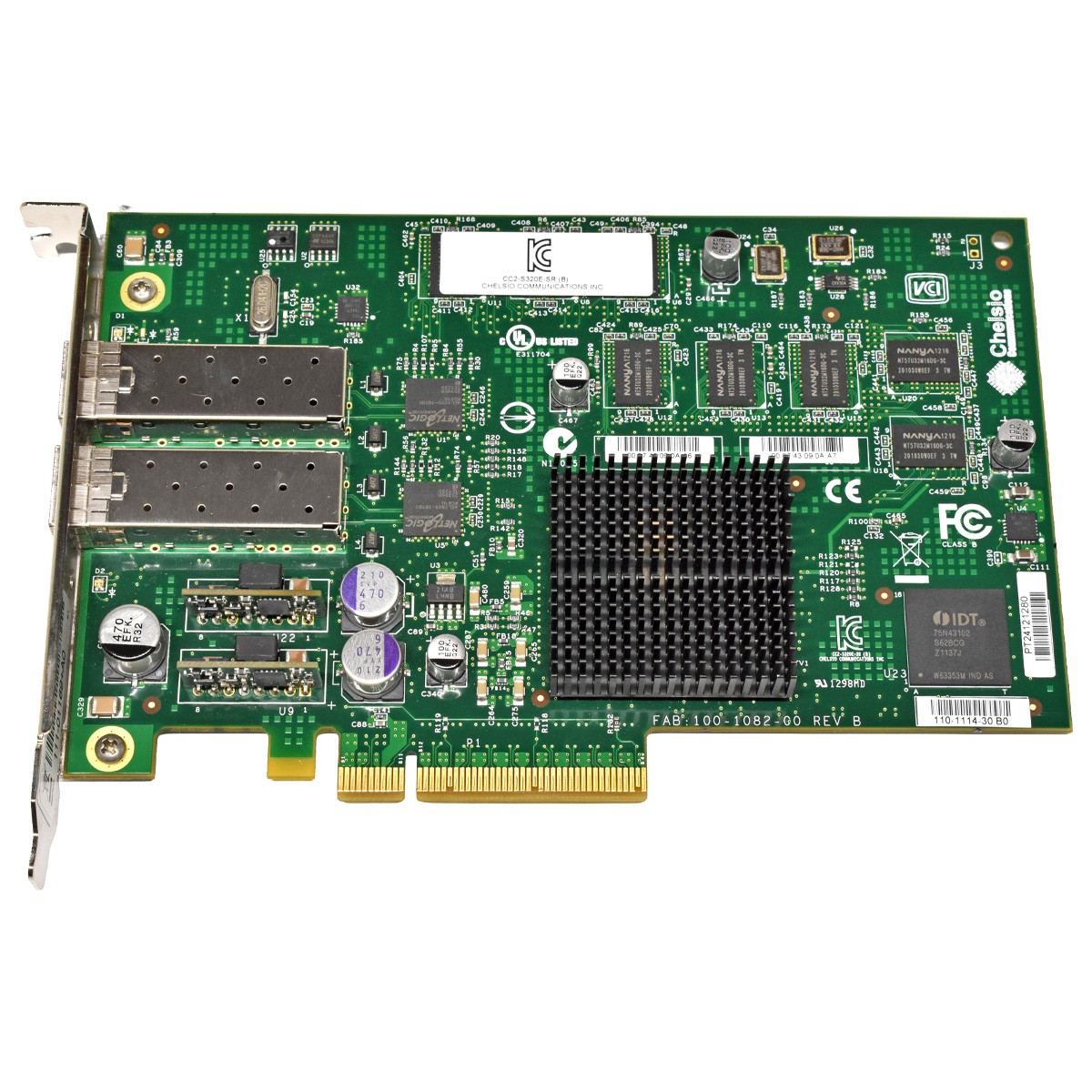 NetApp Chelsio Dual-Port 10GE Network Adapter PCIe x8 111-01169+A0 FP