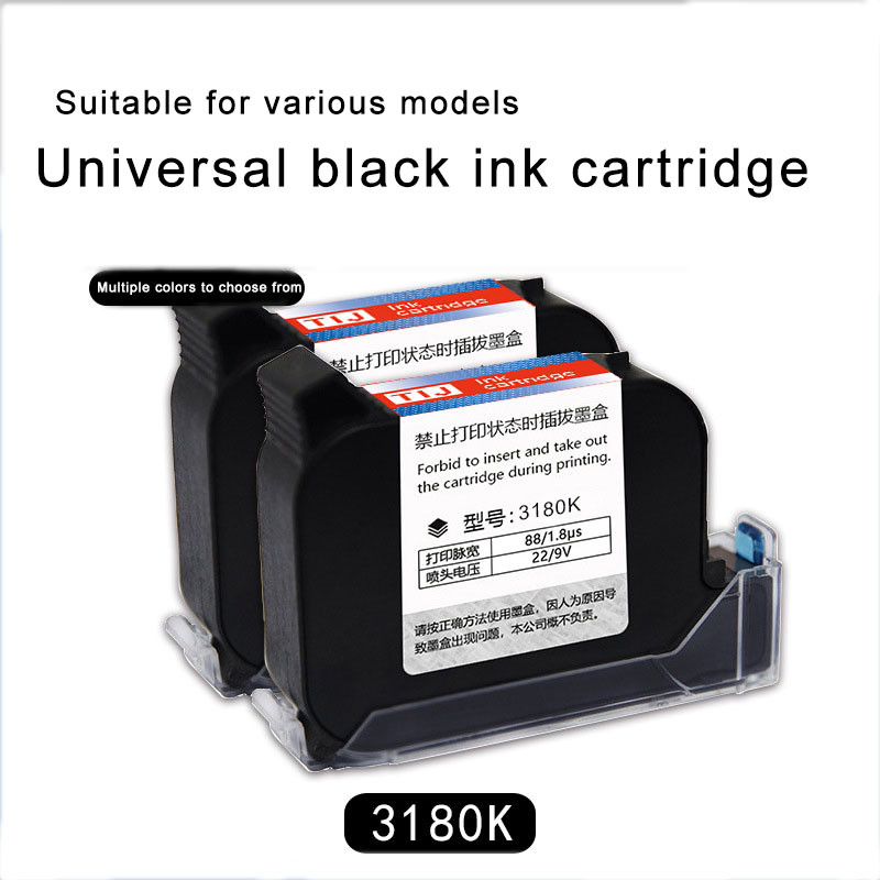 3 pieces Handheld Inkjet Printer Solvent Fast Dry Ink Cartridge