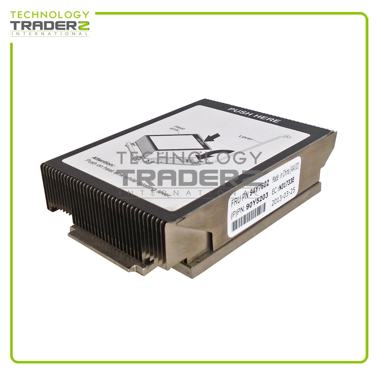 LOT OF 2 94Y7602 IBM System X3550 M4 Heatsink 90Y5203  ***Pulled***
