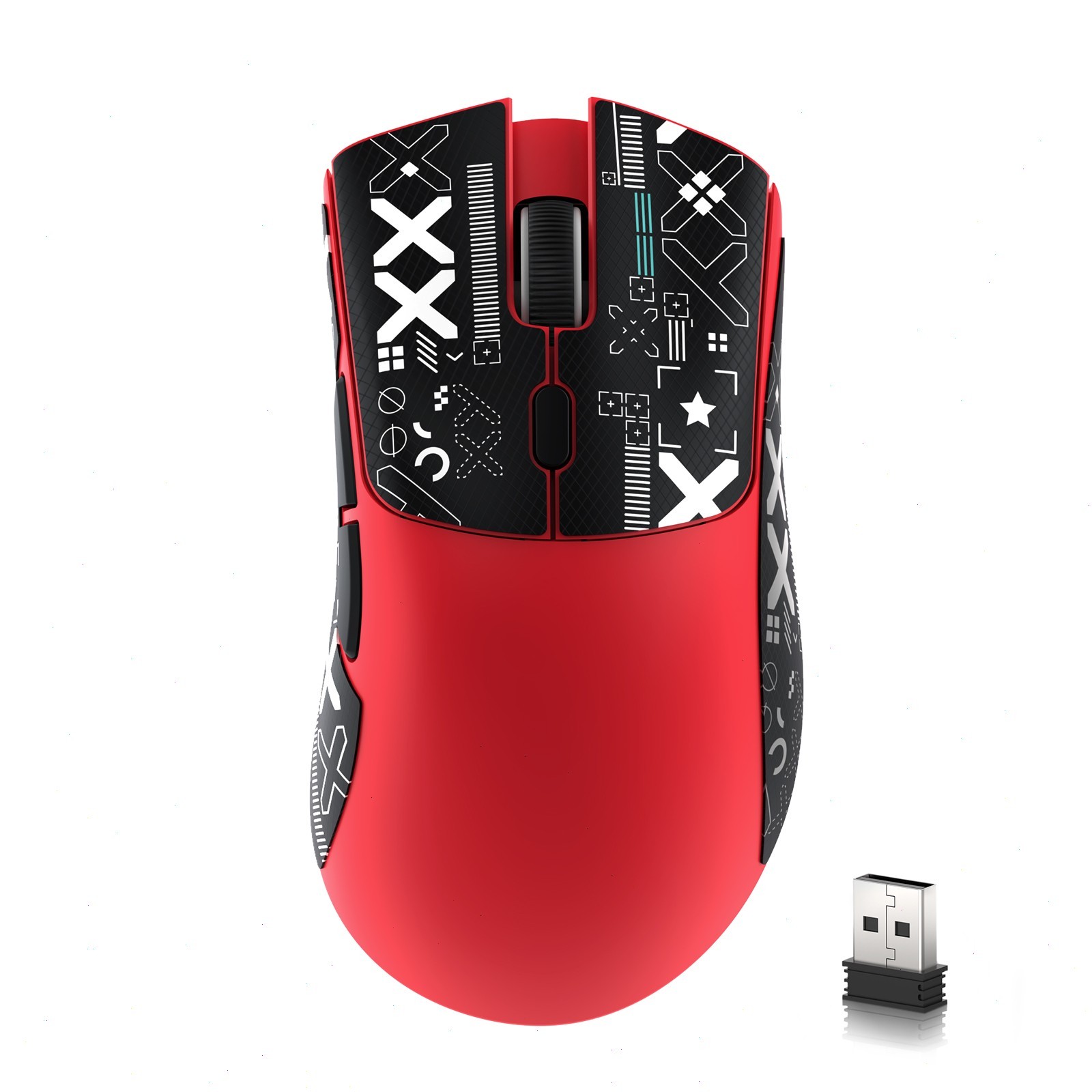 ATTACK SHARK R1 Gaming Mouse 3-mode PAW3311 59g 18000DPI with Non-Slip Sticker