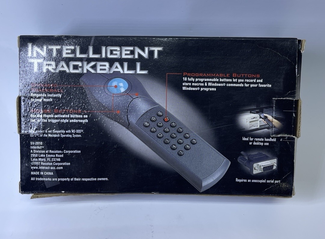 Interact Intelligent Trackball SV-2010 Vintage Remote New Open Box READ DETAILS