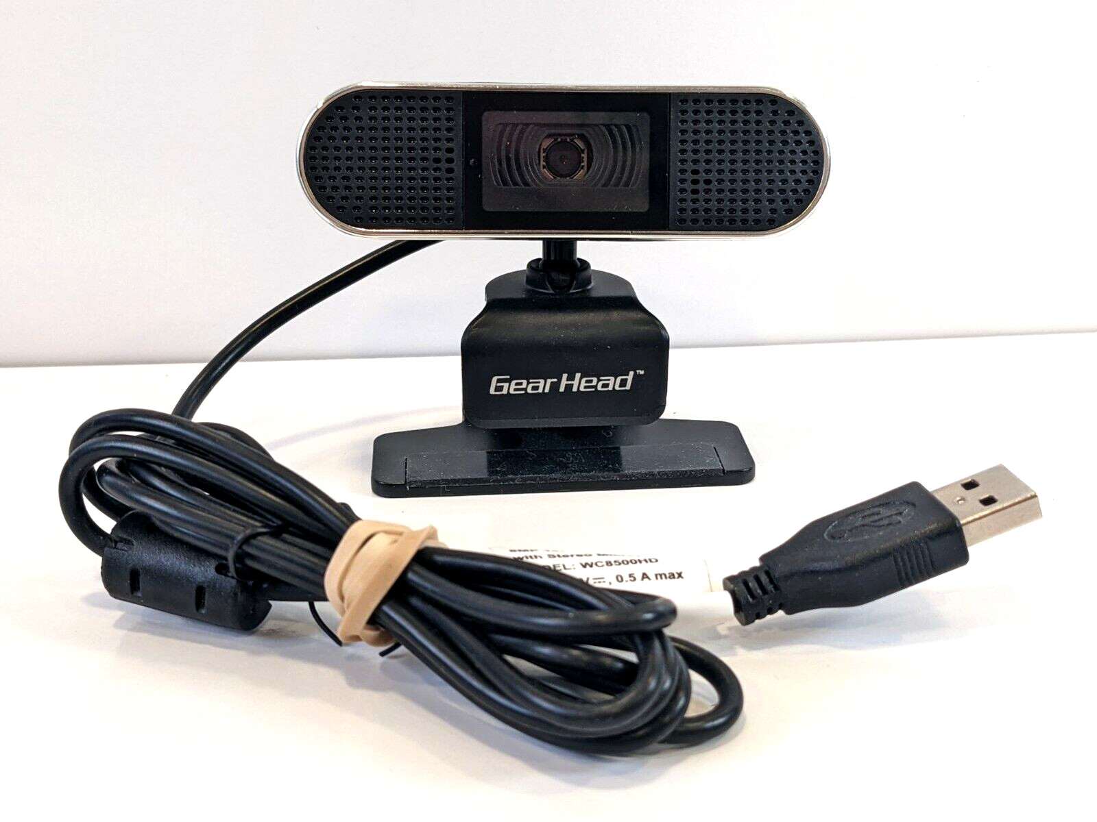 Gear Head WC8500HD 1080P HD Webcam with Dual Microphone Black - 00046