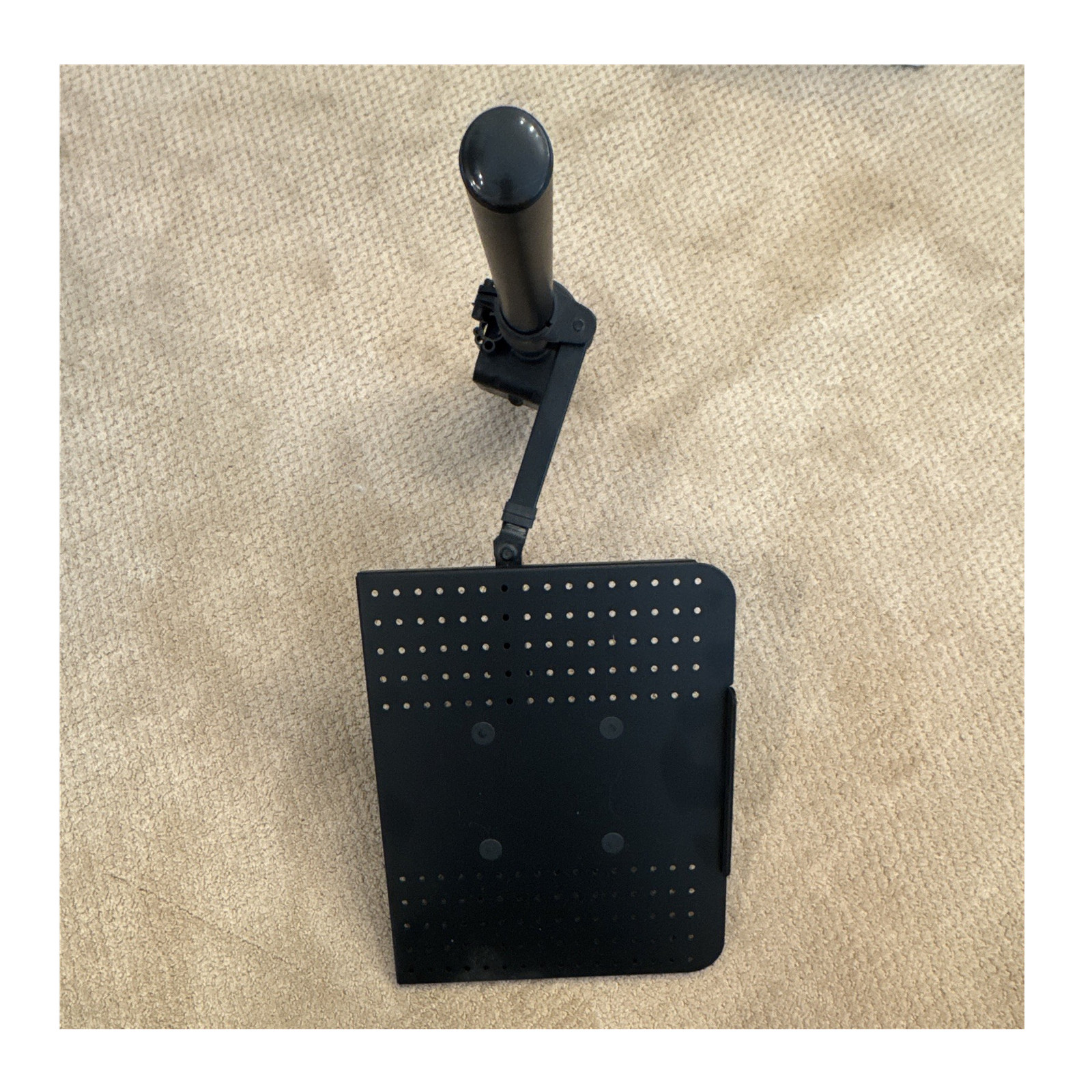 WALI Adjustable Clamp Mount Metal Laptop Stand/Riser Black
