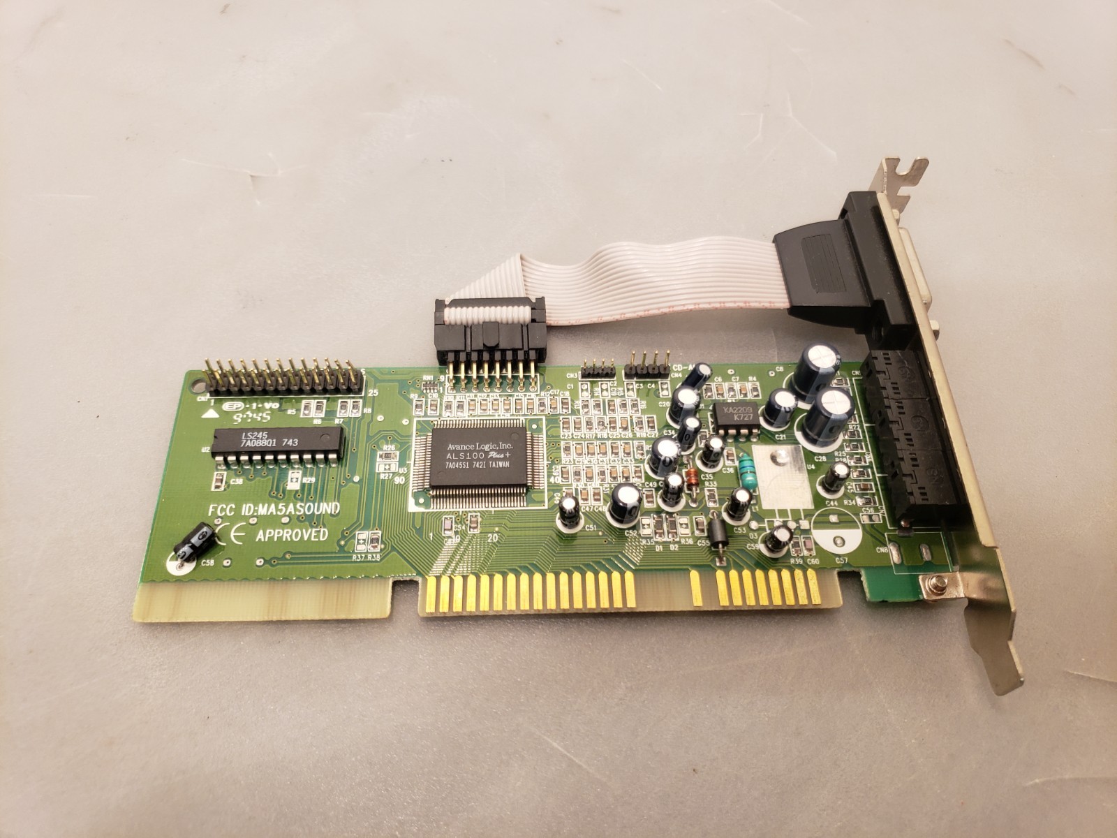 Vintage Asonic A-Gold ISA Sound Card 16bit 100PLUS-3 Avance Logic ALS100 Plus+