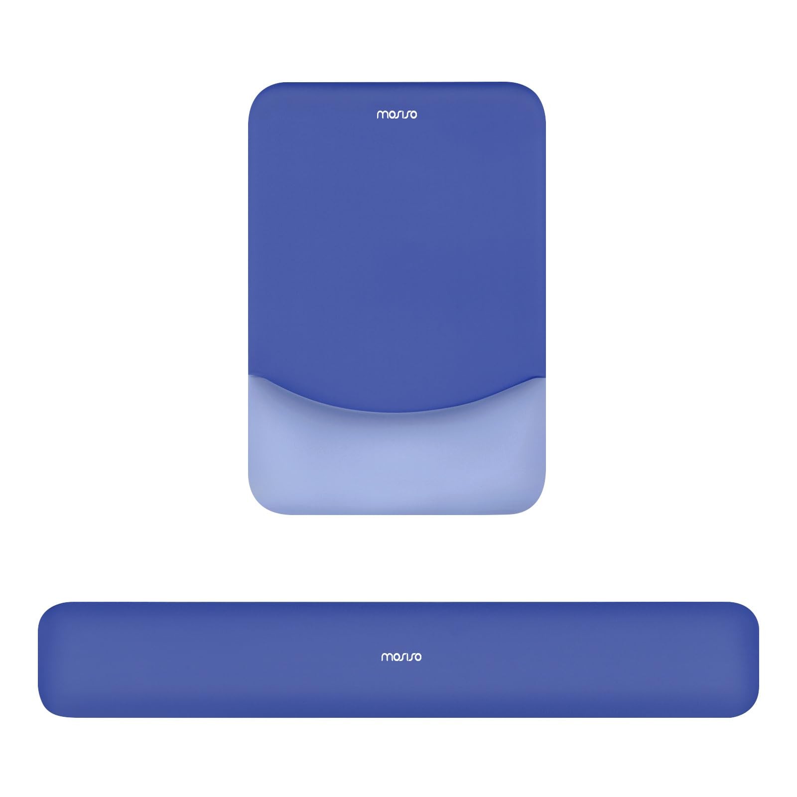 MOSISO Wrist Rest Support for Mouse Pad&Keyboard Set, Medium, Royal Blue