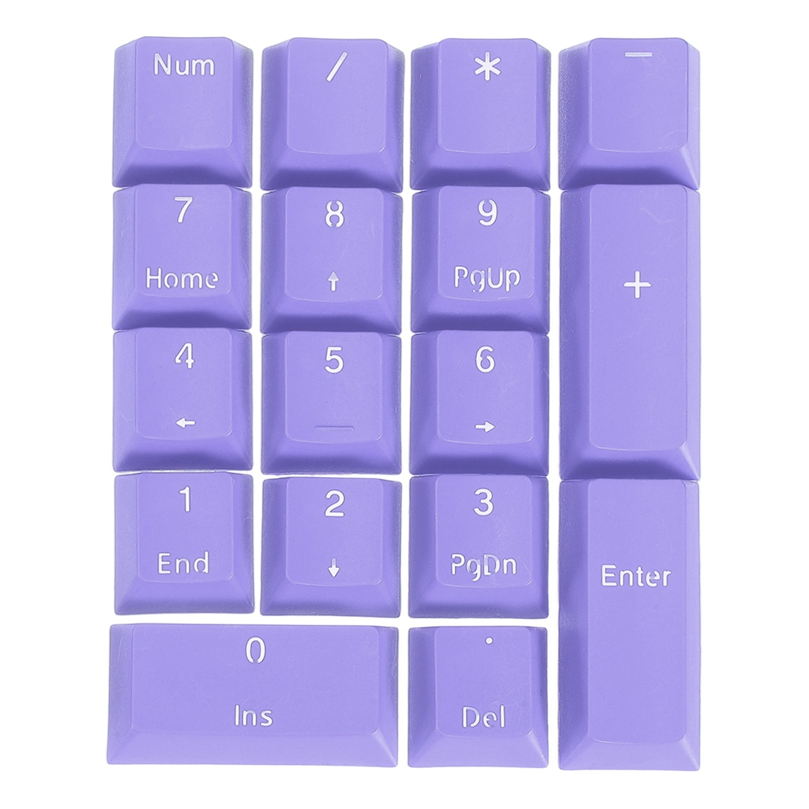 17 Key PBT Keycap Set Mechanical Numeric Keypads for Keyboard, Purple