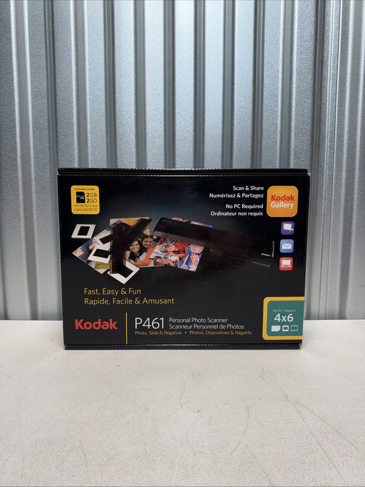 NEW Kodak P461 Personal Photo Scanner Slides Negatives Photos 4x6 SEALED