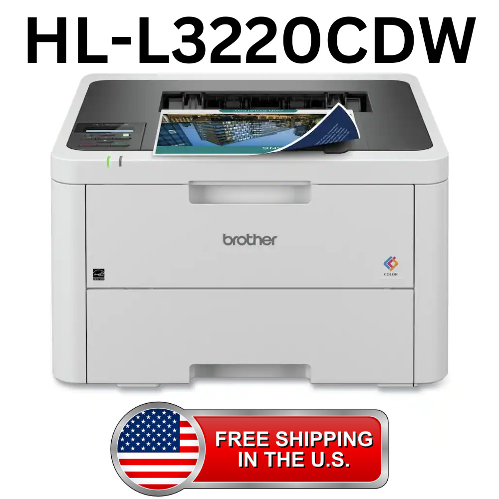 Brother HL-L3220CDW Color Laser Printer Wireless 19 PPM Duplex 250-Sheet Tray