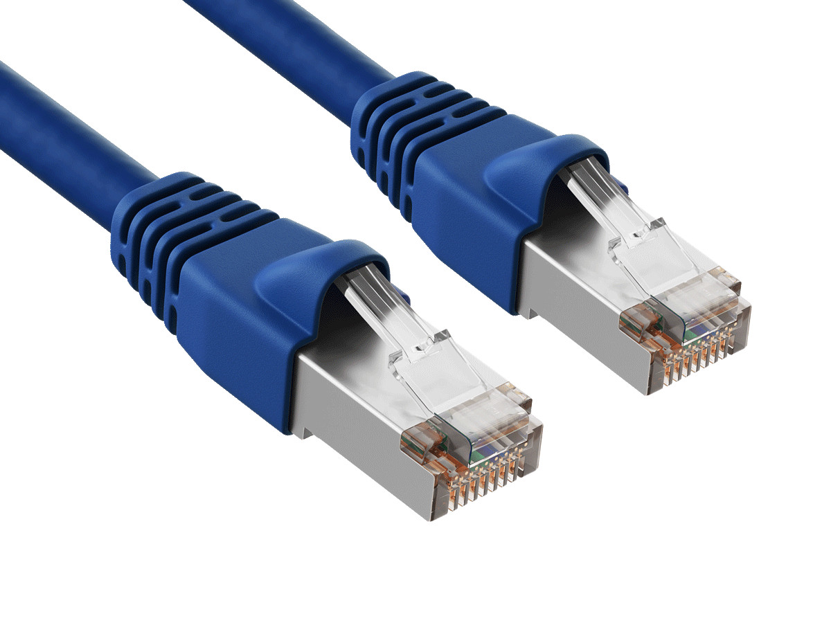 100ft Cat6 Shielded Ethernet Network Patch Cable STP Snagless 24AWG Bare Copp...