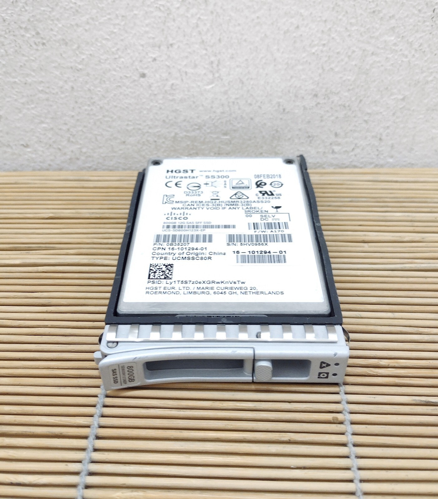Cisco UCS-SD800H123X-EP 800GB 2.5in Enterprise performance 12G SAS SSD 3X endura