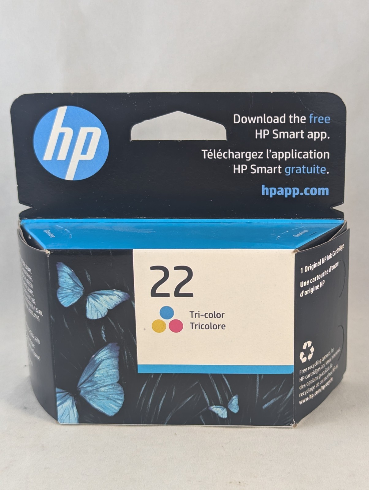 Genuine HP 22 Tri-Color Ink Cartridges C9352AN Date: January 2027