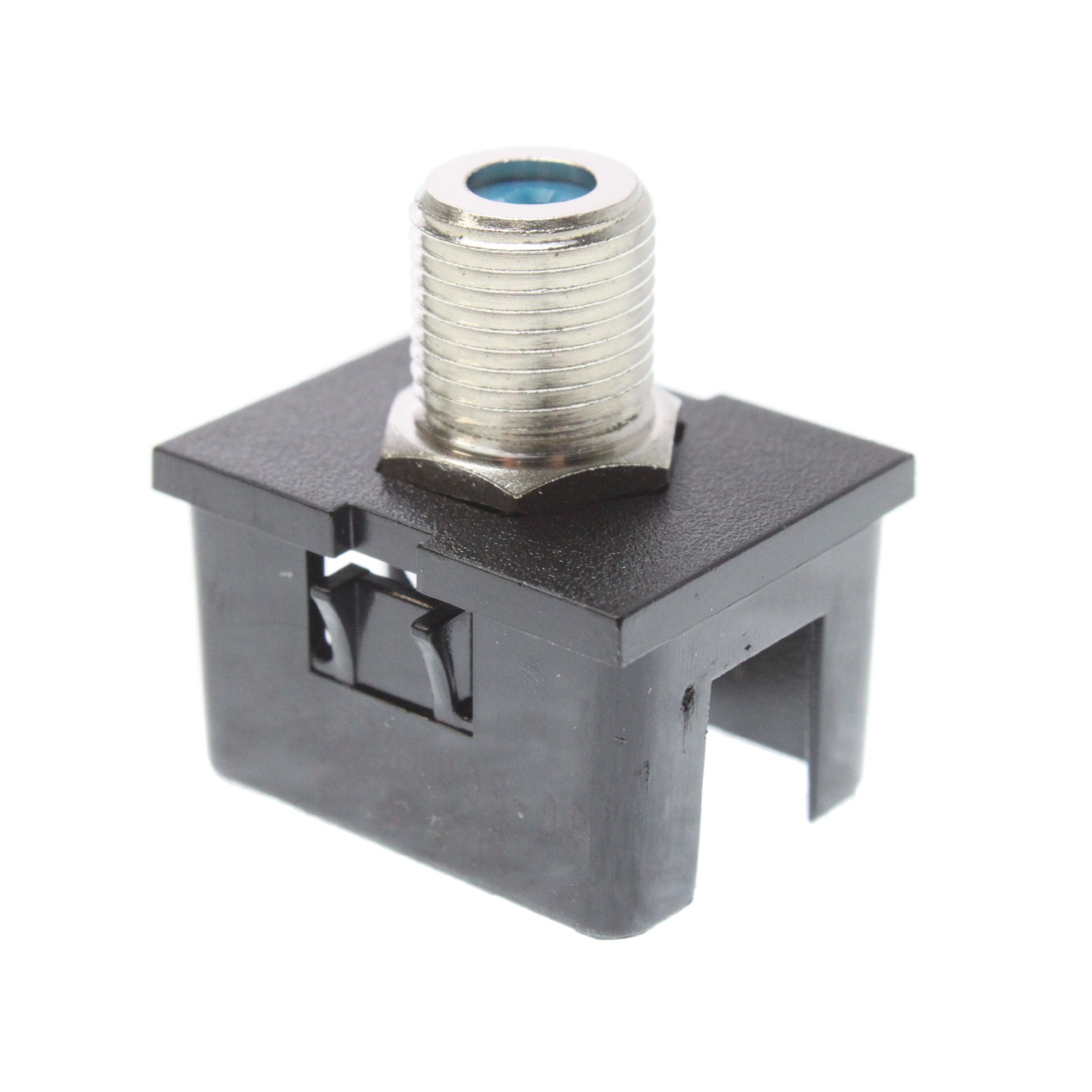 ORTRONICS OR-63700006-00 F/F F-CONNECTOR COAX TRACJACK MODULE INSERT, BLACK