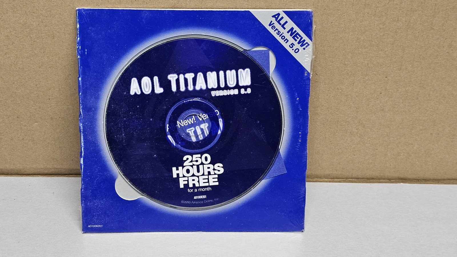 Aol Titanium 5.0 250 Hours Free CD ROM Sealed