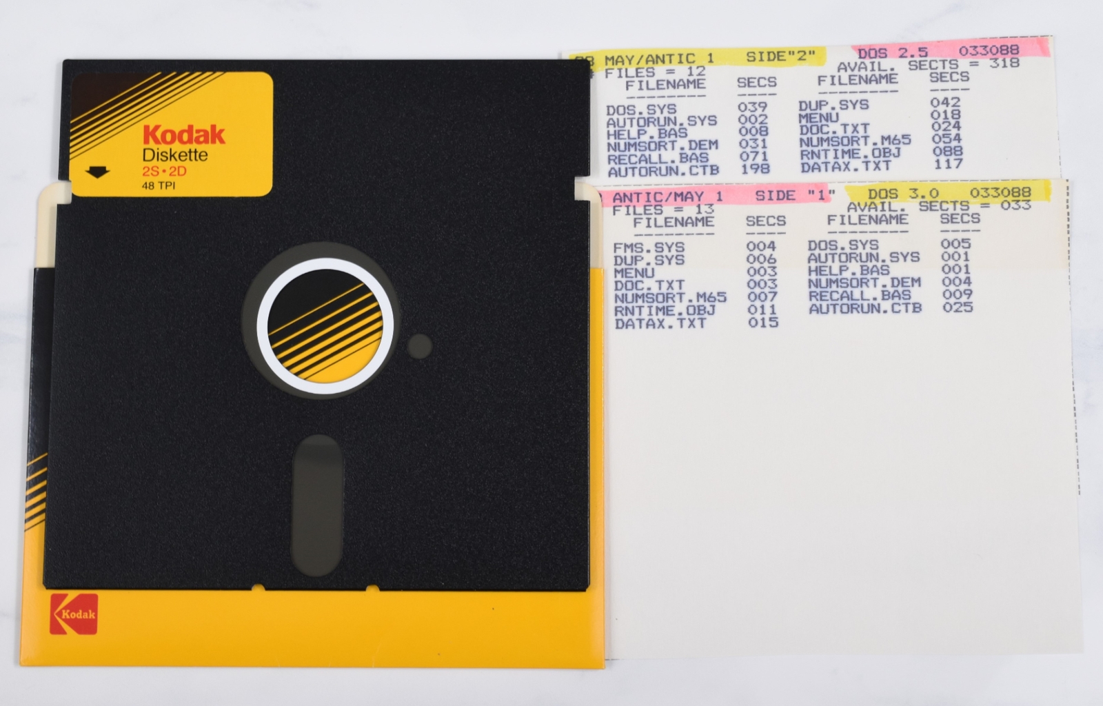 Vtg Kodak Computer Floppy Disk-Collectible, Untested, As-Is, Atari, Antic May 88