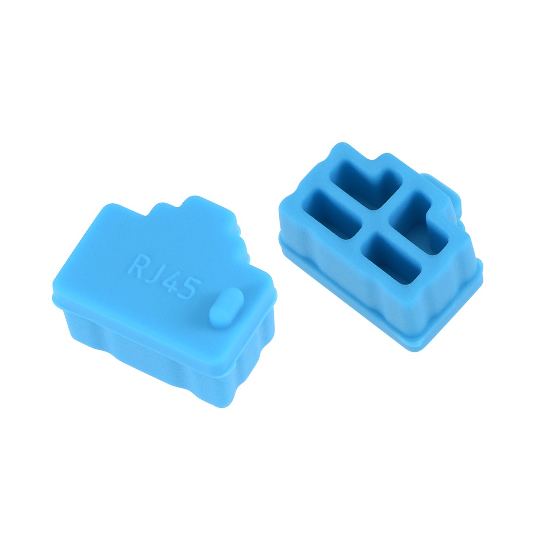 20pcs RJ45 Silicone Protectors Ethernet Hub Port anti-Dust Cap Cover, Blue