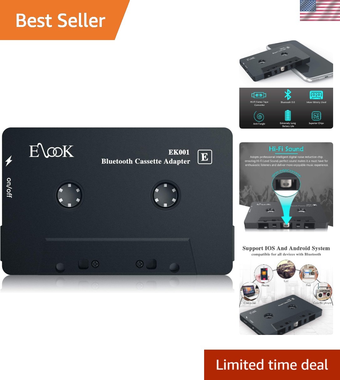 Bluetooth Cassette Receiver for Seamless Music Enjoyment in Vintage Cars