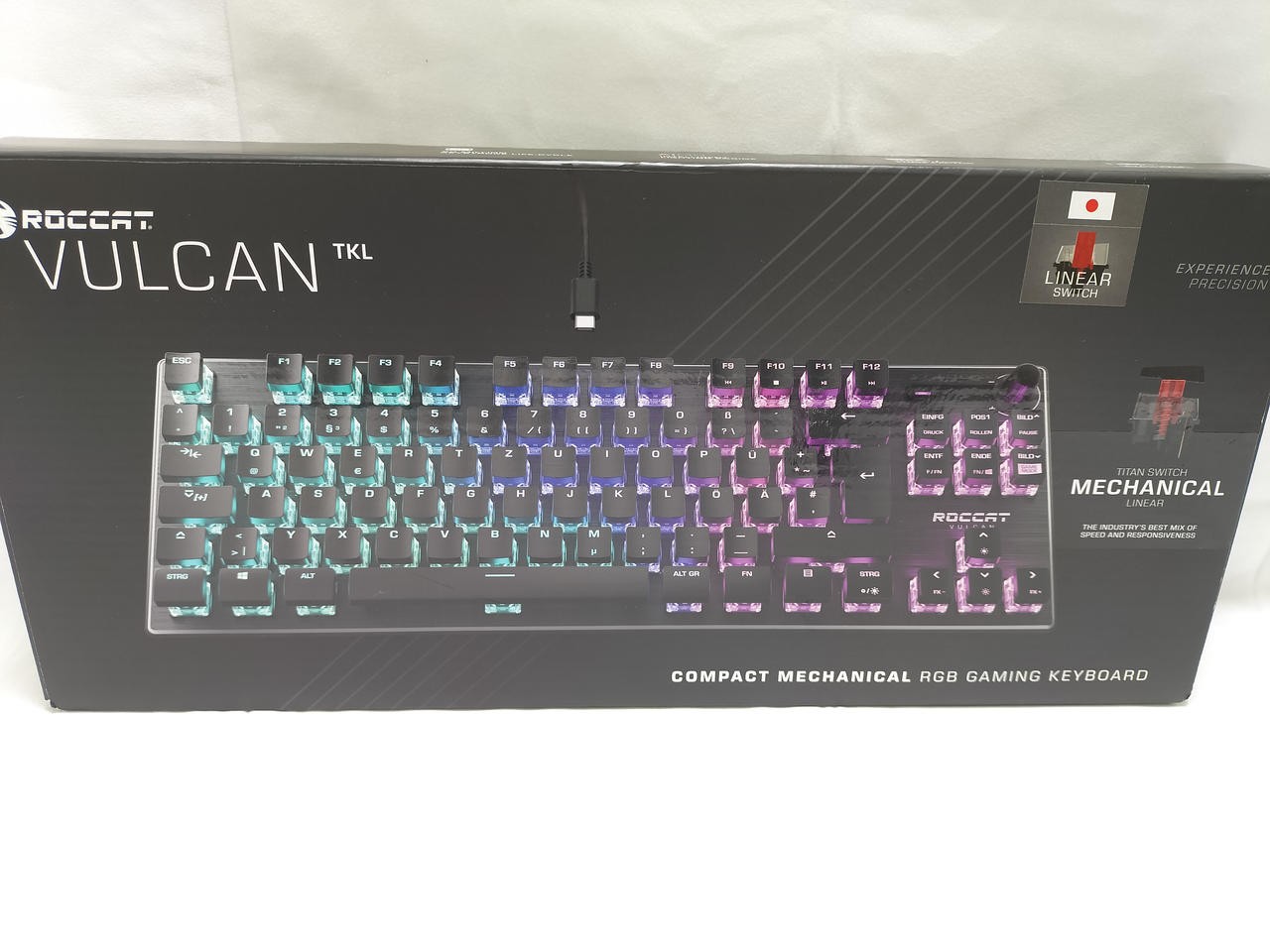 ROCCAT VULCAN ROC-12-285 TKL Mechanical RGB Gaming Keyboard Used