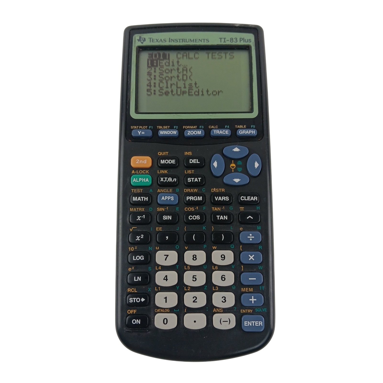Texas Instruments TI-83 Plus Graphing Calculator Tested Works Algebra School Mat