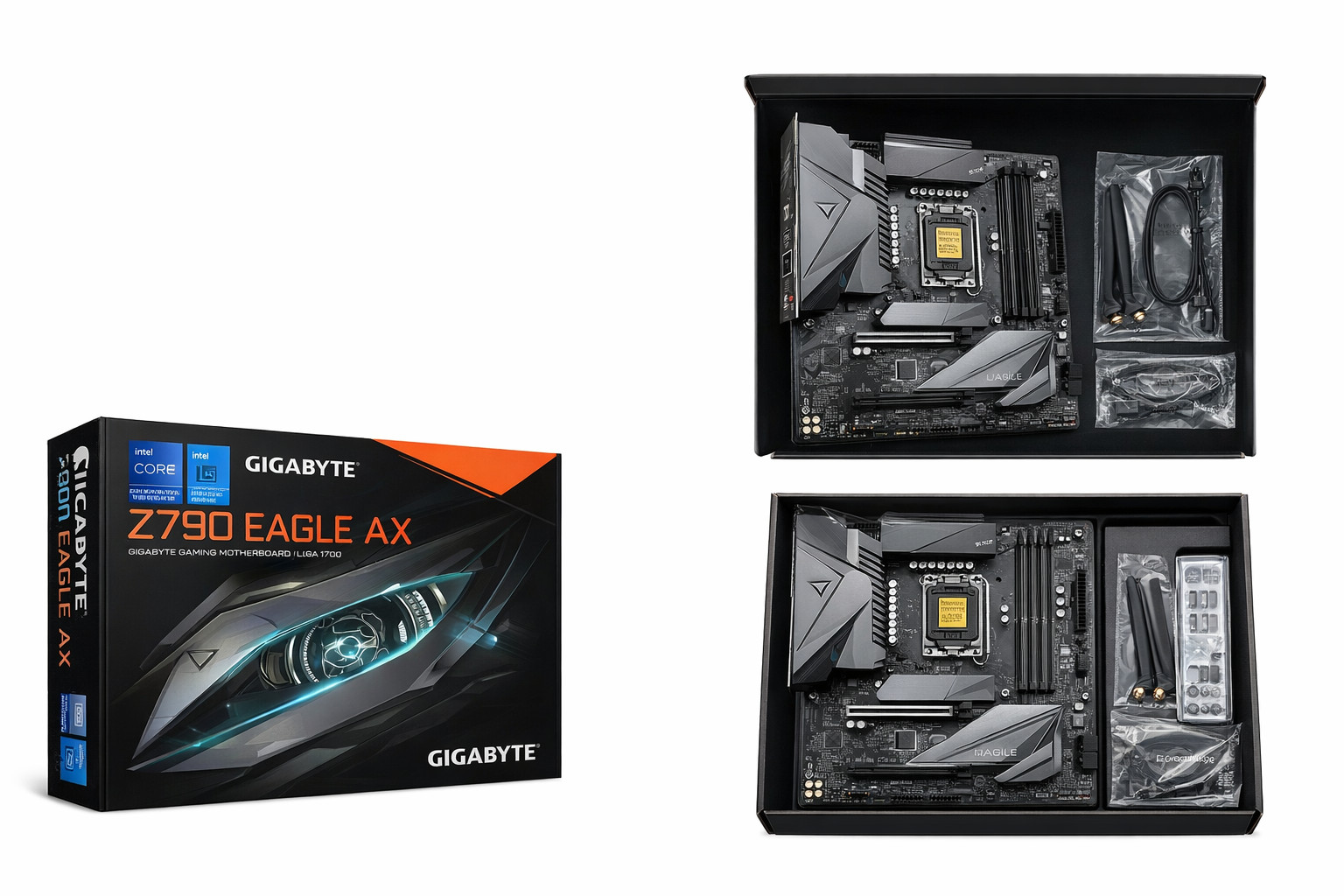 Gigabyte Z790 Eagle AX LGA1700 ATX Never installed – socket pins untouched