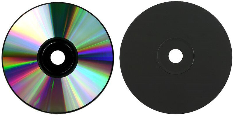 10-Pak =Silver/BLACK= 48X 80-Min CD-R's Shiny-Silver Top, BLACK Bottom