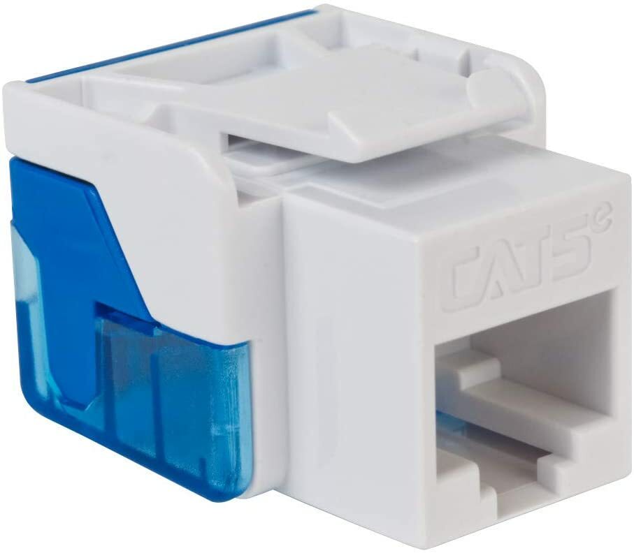 ICC CAT5e RJ45 Keystone Jack for EZ Style, White