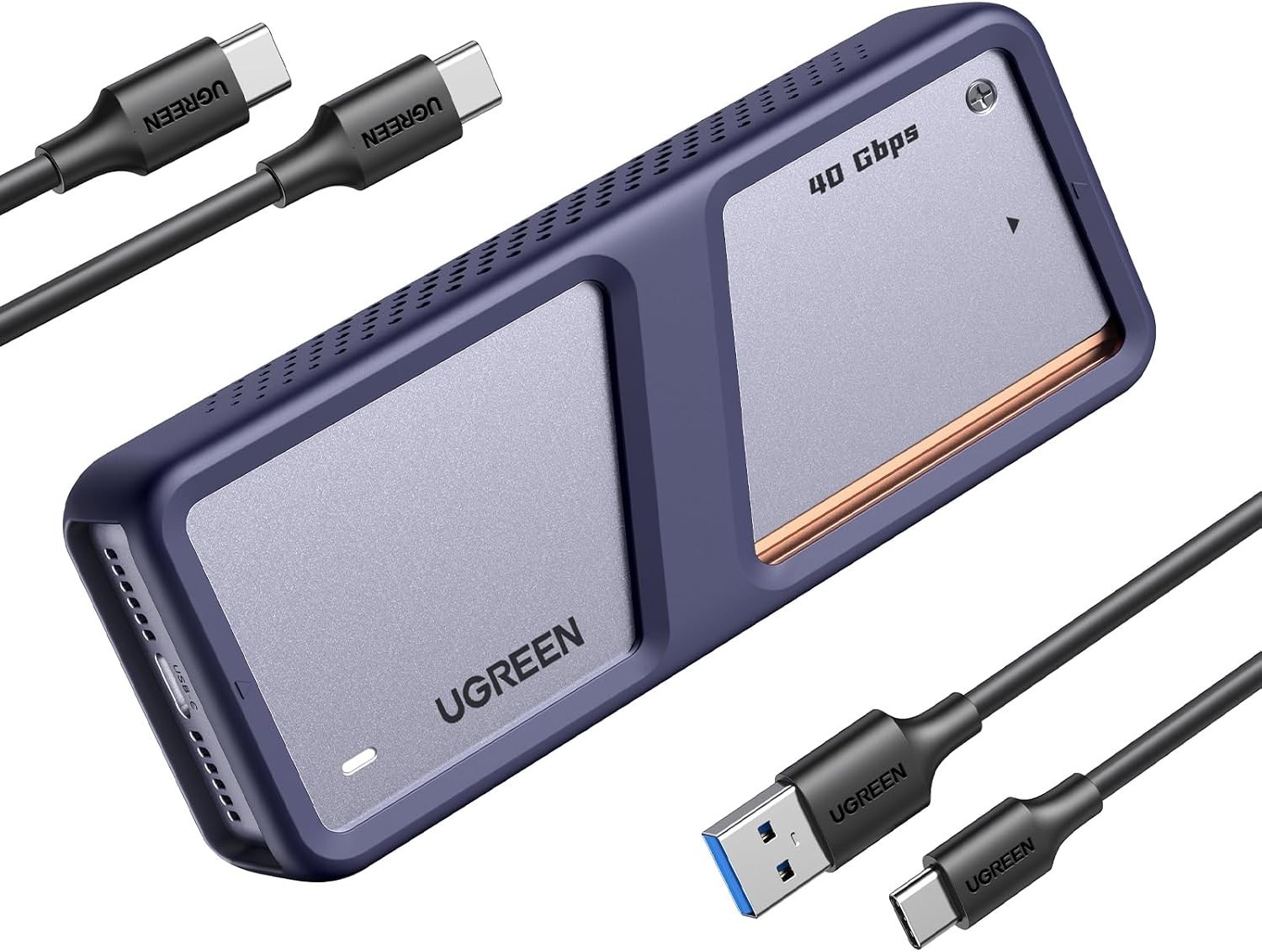 UGREEN 40Gbps M.2 NVMe SSD Enclosure Thunderbolt 3/4/5 Cooling Fan