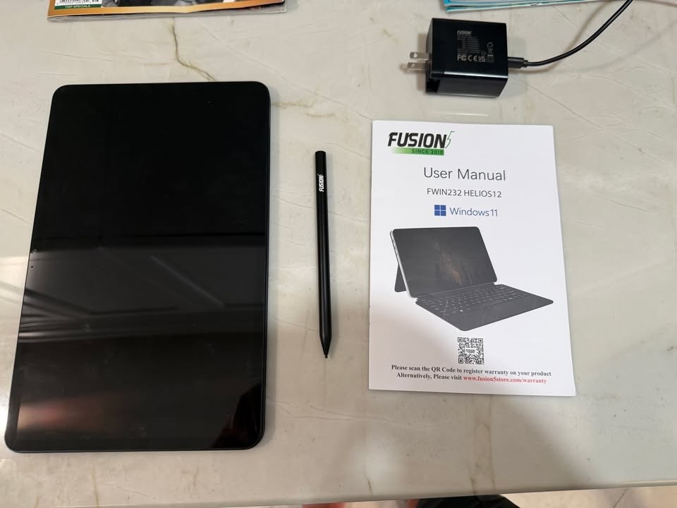 Fusion5 2026 Version 12" 2K Display Windows 11 Tablet PC with Stylus Pen 