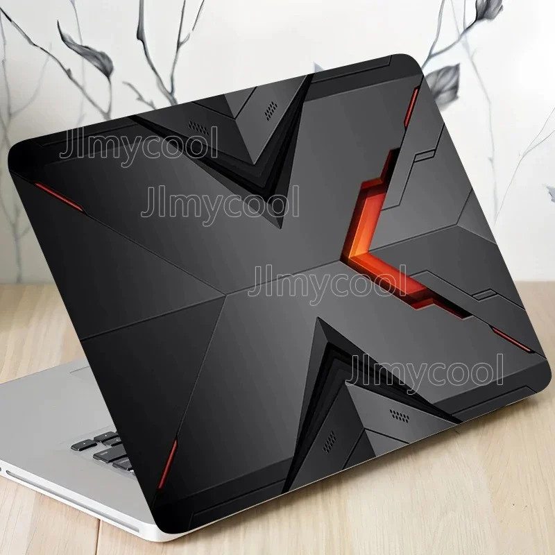 2 Laptop Stickers Colorful Overlapping Waves Scratch Resistant Sticker