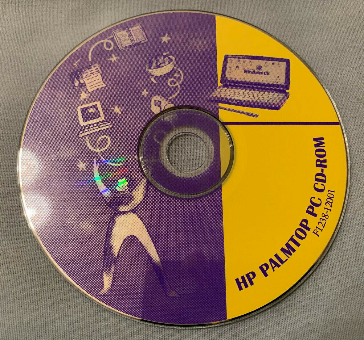 HP Palmtop PC CD-ROM F1238-12001 Computer Software Disc - VERY RARE