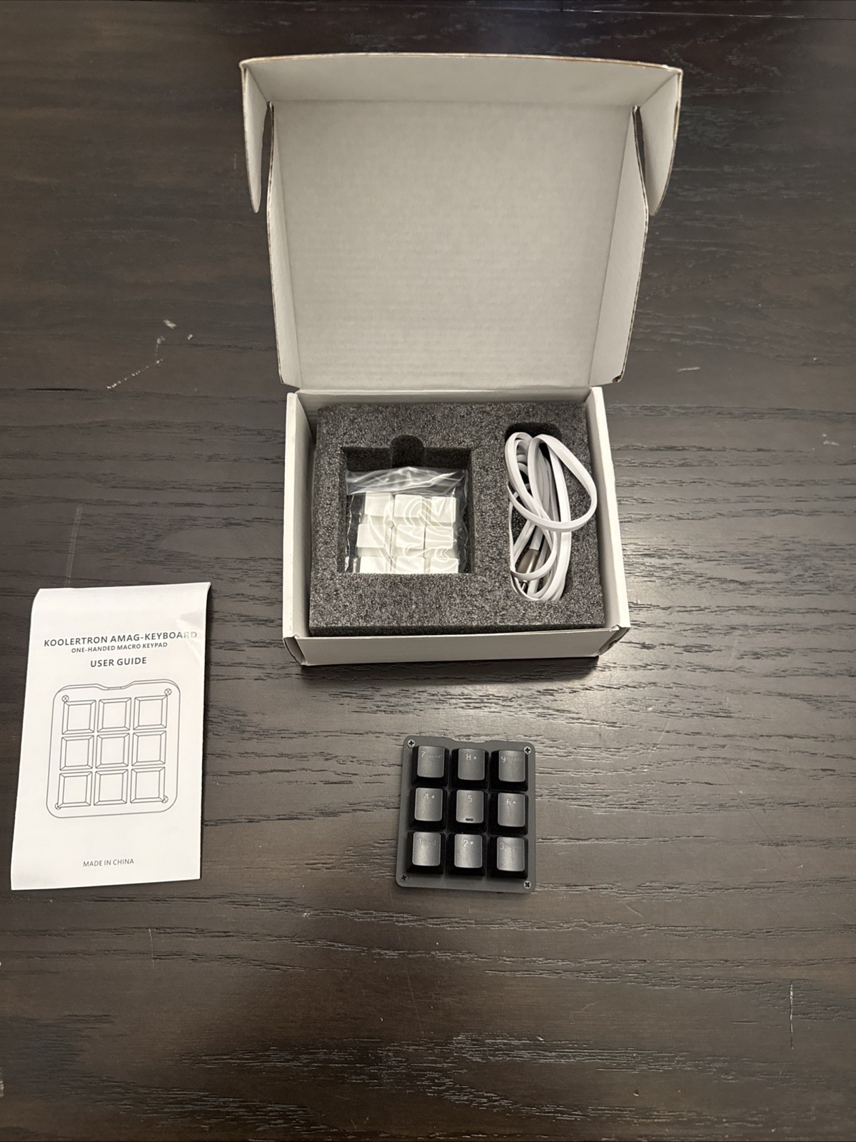 Koolertron Numpad Macro Keyboard 9-Key Keypad LED Programmable Red Switch