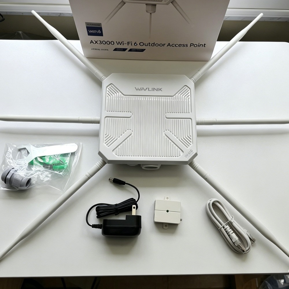 WAVLINK AX3000 WiFi6 Extender Outdoor Router Waterproof for Camera Farm Security