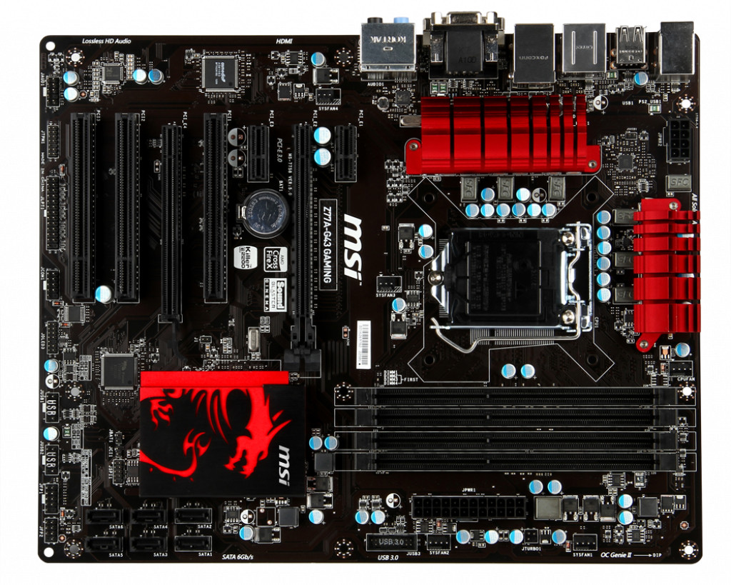FOR MSI Z77A-G43 GAMING LGA1155 32GB DDR3 ATX Motherboard test ok