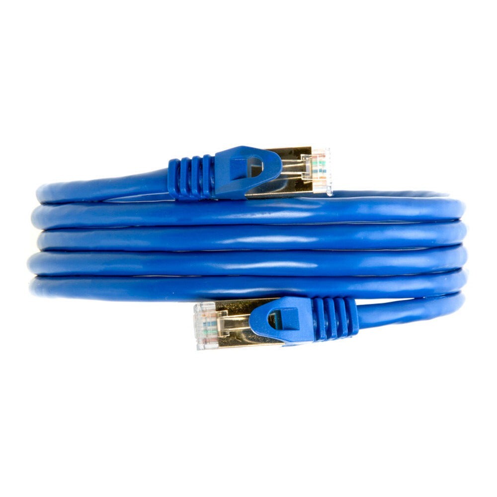 Cat7 S/FTP Ethernet Patch Cable 600MHz High-Speed Blue 30FT-200FT Multi Pack LOT