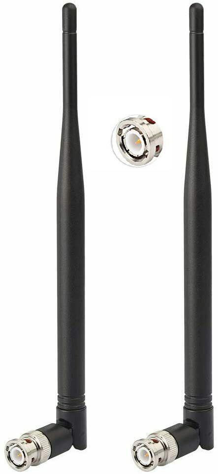 2-Pack BNC Male Antenna For Wireless Microphone System Receiver UHF Ham Radio