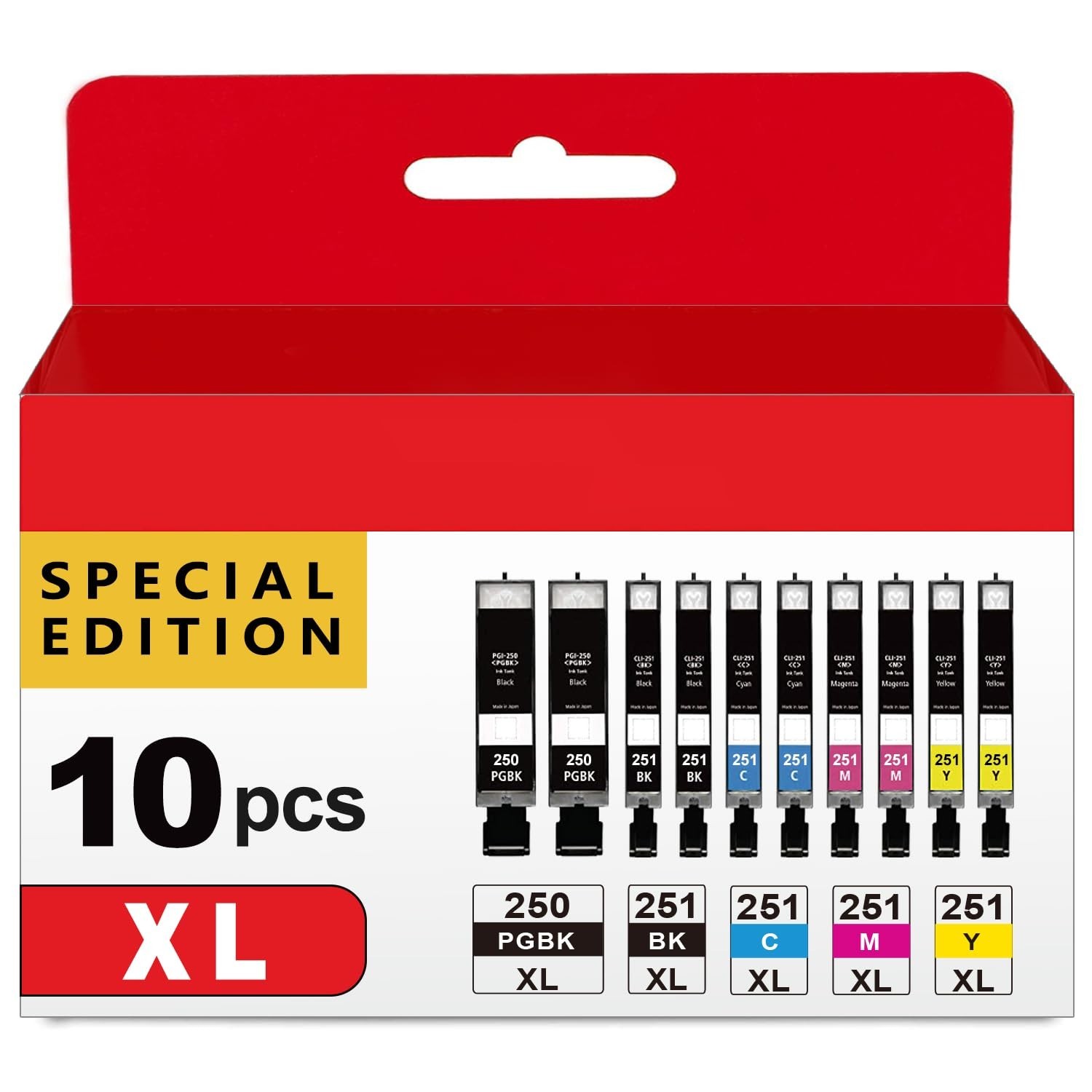 Ankink Compatible 250 251 XL Printer Ink Cartridge Replacement for Canon PGI-...