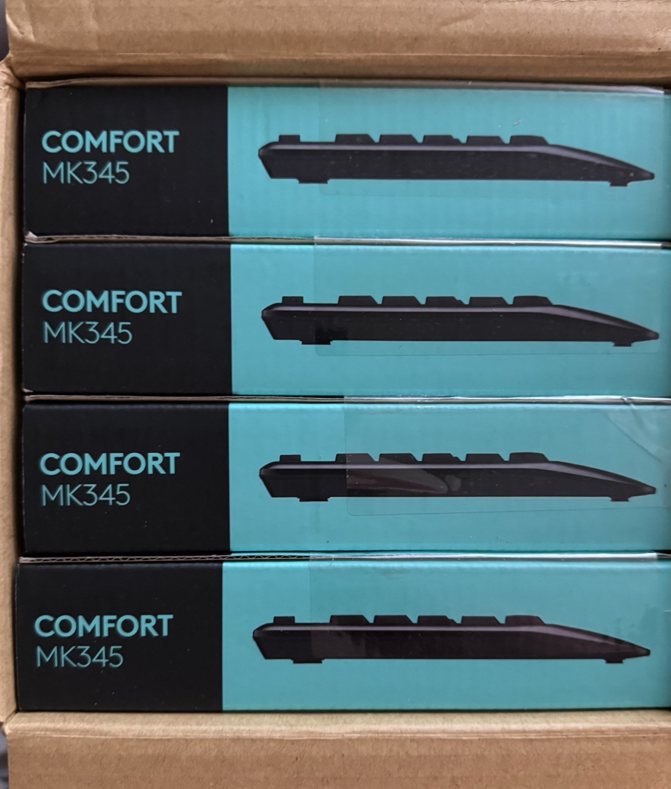 Lot Of 4  Logitech  MK345 Wireless Keyboard & Mouse Combo