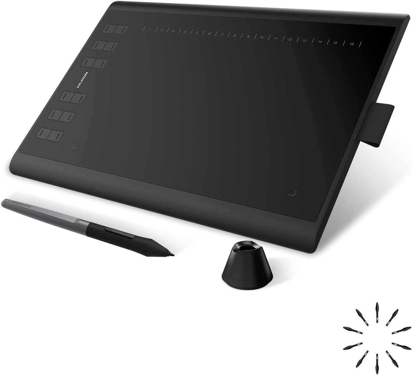 Inspiroy H1060P Graphics Tablet, 8192 Pressure Sensitivity, 12 Hot Keys
