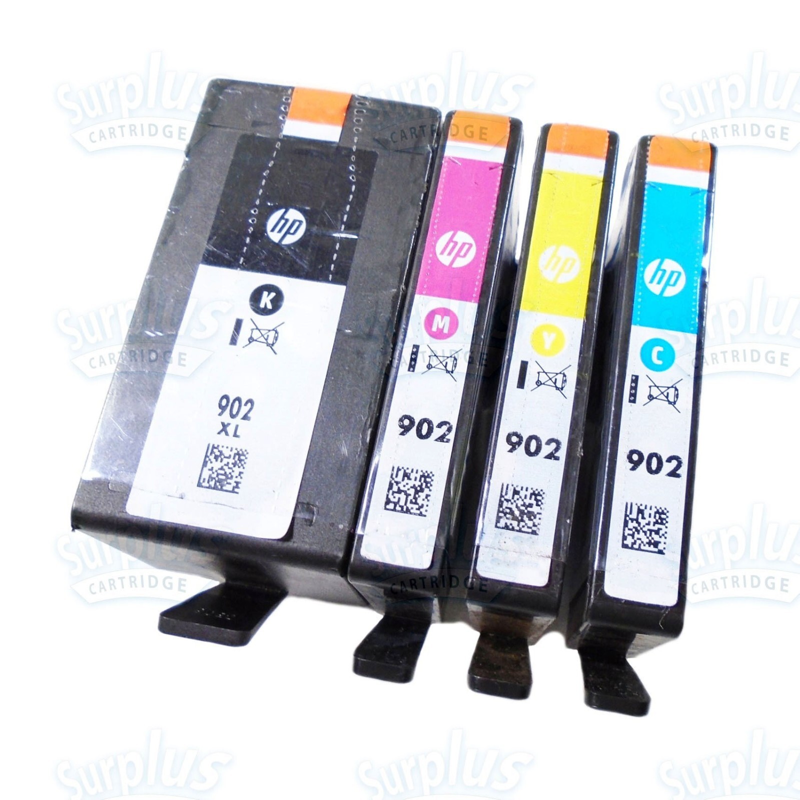 4pk Genuine HP 902XL Black & 902 Color