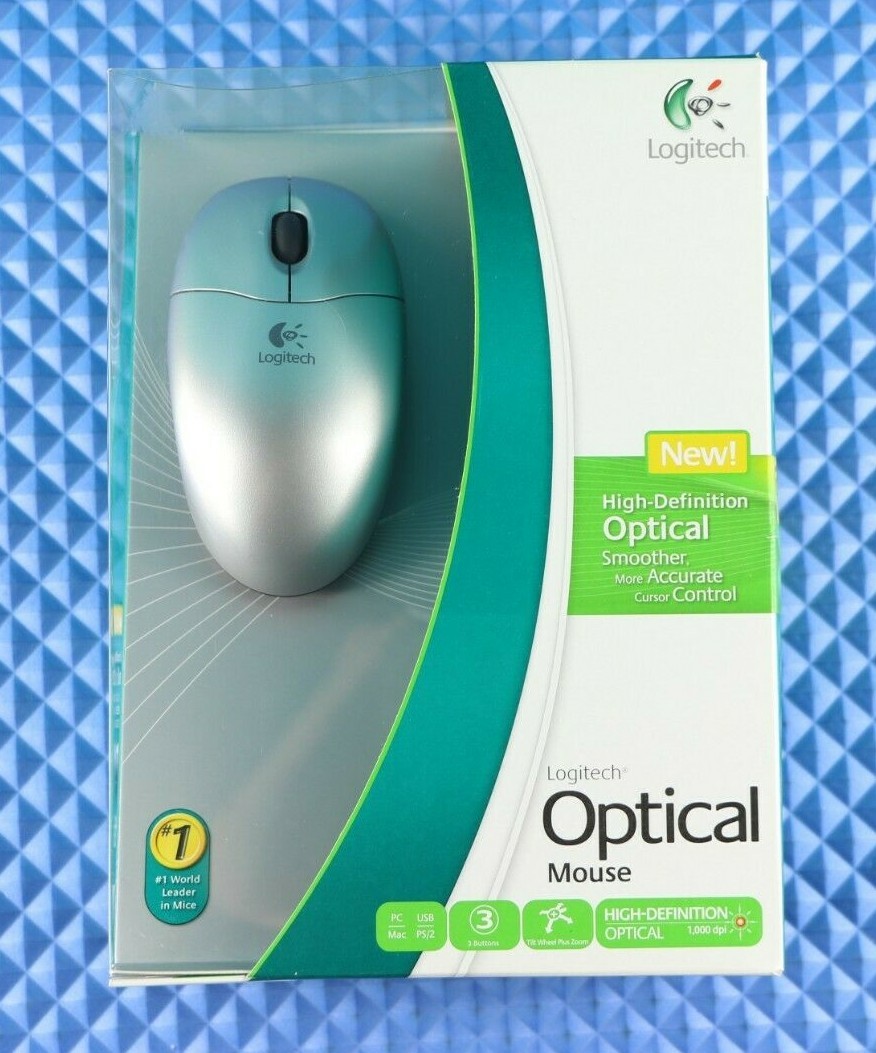Logitech High Definition Optical Mouse 1000 dpi Silver 931781-0403