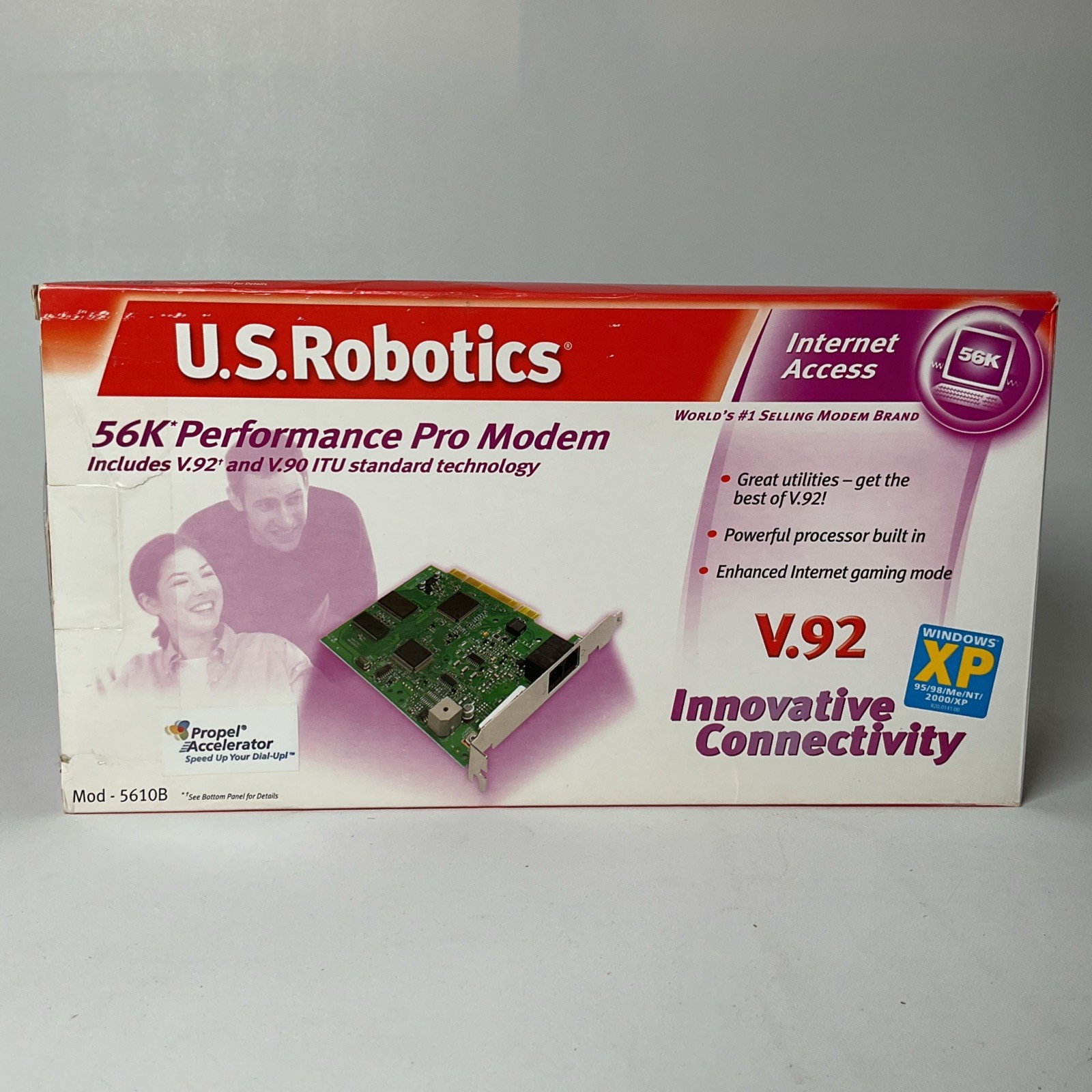 U.S. Robotics 56K Performance Pro Modem Mod-5610B V.92 USR5610B - Open Box