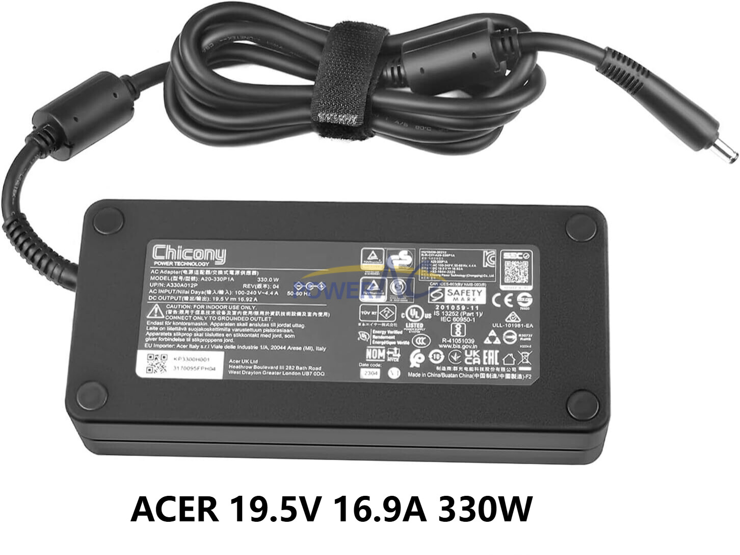 OEM Original 330W AC Adapter PSU for Acer Predator Helios 18 PH18-71-74M5